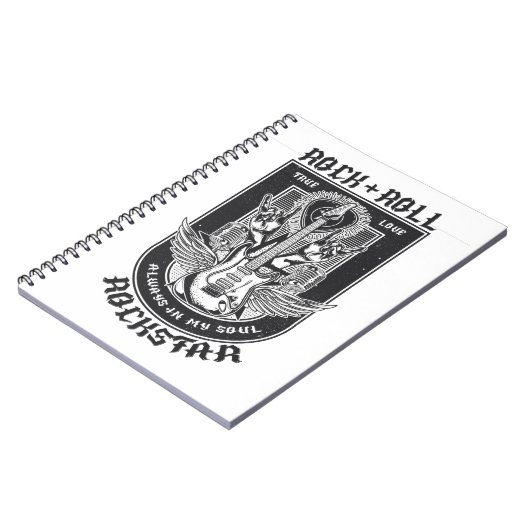 Carnet Design Guitar Rock (Côté gauche)