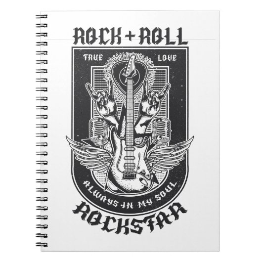 Carnet Design Guitar Rock (Devant)