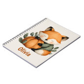 Carnet Design Halloween Citrouille Fox personnalisé (Côté gauche)