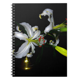 Carnet Design irlandais en laiton et en fleur