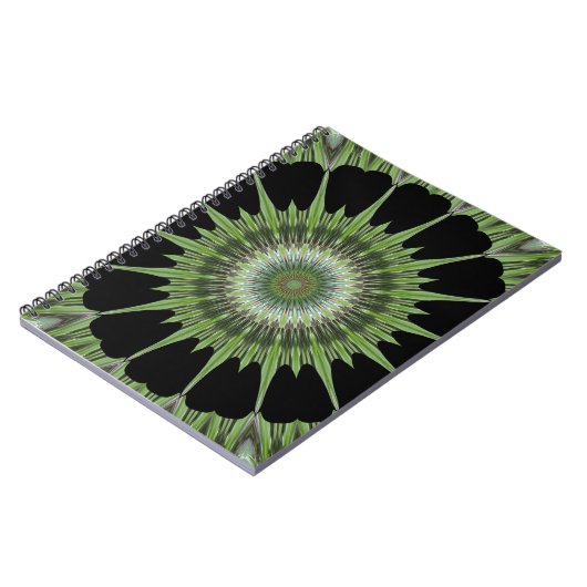 Carnet Design Kaleidoscope noir (Côté gauche)