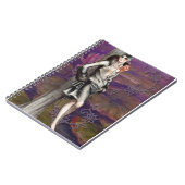 Carnet Design Lady Art Déco vintage (Côté gauche)