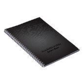 Carnet Design Métallicgéométrique noir (Côté Droit)