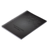 Carnet Design Métallicgéométrique noir (Côté gauche)
