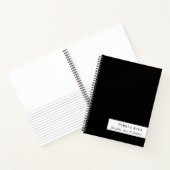 Carnet Design minimal moderne noir et blanc (Intérieur)