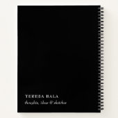 Carnet Design minimal moderne noir et blanc (Dos)