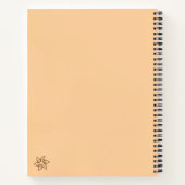 Carnet Design minimaliste bohème lune (Dos)