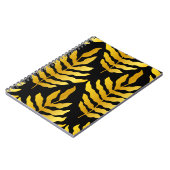 Carnet Design moderne avec feuille. Feuilles tropicaux de (Côté gauche)