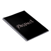 Carnet Design moderne, créatif, cool, tendance du respect (Côté Droit)