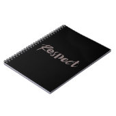 Carnet Design moderne, créatif, cool, tendance du respect (Côté gauche)