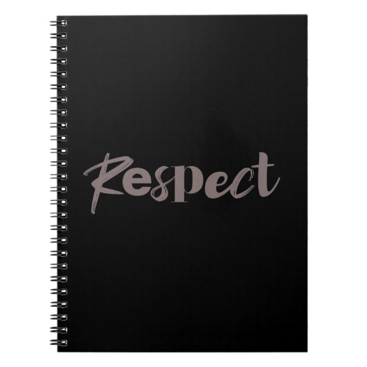 Carnet Design moderne, créatif, cool, tendance du respect (Devant)