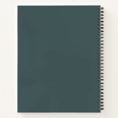 Carnet Design moderne Palette verte Texte personnalisé (Dos)
