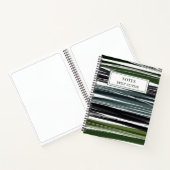 Carnet Design moderne Palette verte Texte personnalisé (Intérieur)