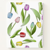 Carnet Design moderne personnalisé de fleurs de tulipes c (Dos)