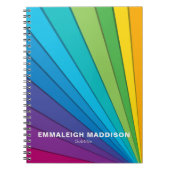 Carnet Design moderne Rainbow | Multicolore (Devant)
