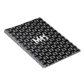 Carnet Design moderne scandinave noir et blanc (Côté Droit)