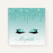 Carnet Design moderne Script élégant Lashes de Parties sc (Devant)