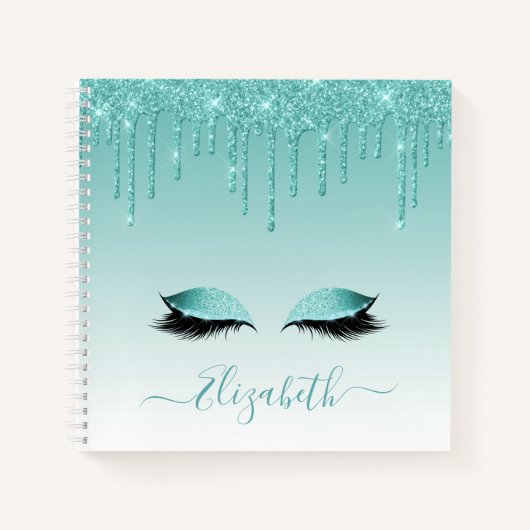 Carnet Design moderne Script élégant Lashes de Parties sc (Devant)