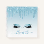 Carnet Design moderne Script élégant Parties scintillant  (Devant)