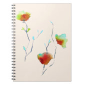 Carnet Design moderne simple d'art floral abstrait (Devant)