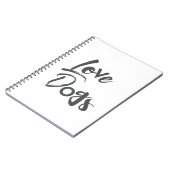 Carnet Design moderne, simple, urbain, cool de Love Dogs (Côté gauche)
