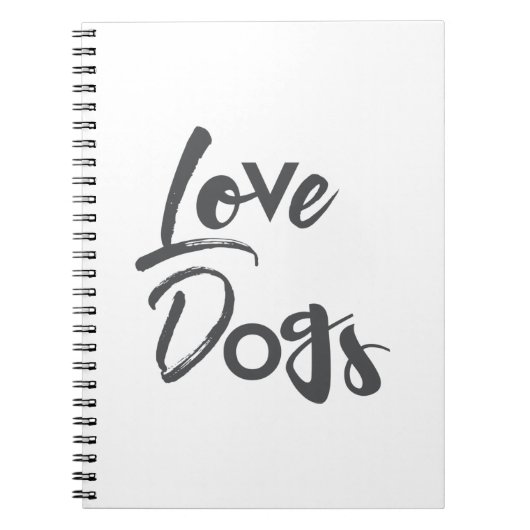 Carnet Design moderne, simple, urbain, cool de Love Dogs (Devant)