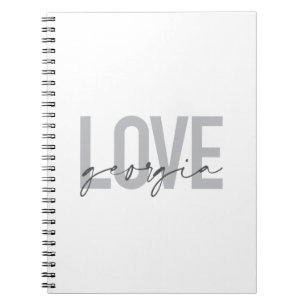 Carnet Design moderne, simple, urbain, cool Love Georgia