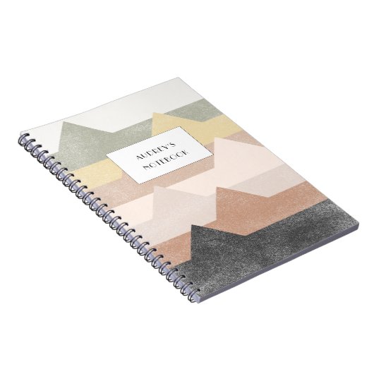 Carnet Design montagnard Abstrait (Côté Droit)