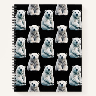 Carnet Design Motif animal de l'ours polaire