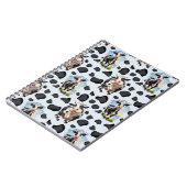Carnet Design Motif animal de vache (Côté gauche)