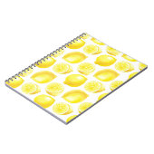 Carnet Design motif citron (Côté gauche)