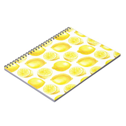 Carnet Design motif citron (Côté gauche)