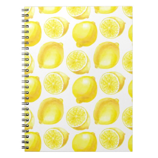 Carnet Design motif citron (Devant)