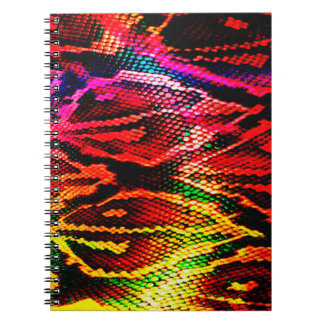 Carnet Design motif coloré vif avec un abstrait