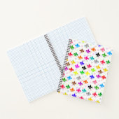 Carnet Design Motif couleur blanc Fleur de lis (Intérieur)
