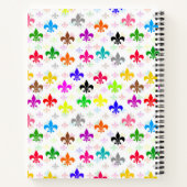 Carnet Design Motif couleur blanc Fleur de lis (Dos)