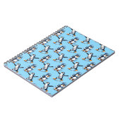 Carnet Design Motif de pingouins (Côté gauche)