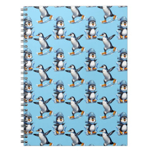 Carnet Design Motif de pingouins