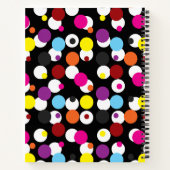 Carnet Design Motif de surface Pois couleur noir (Dos)
