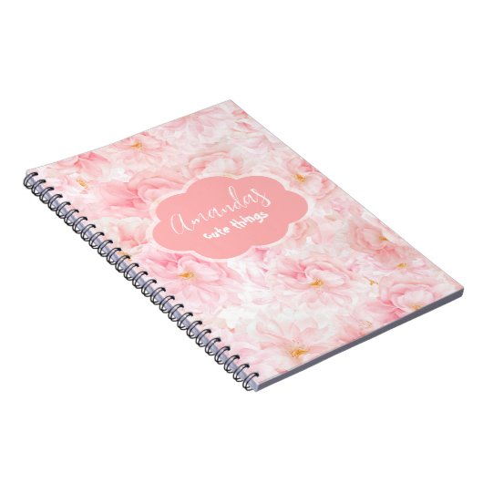 Carnet Design Motif élégant en fleur de cerisier (Côté Droit)
