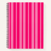Carnet Design Motif léger et rose chaud (Devant)