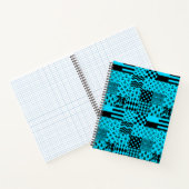 Carnet Design Motif mixte en noir bleu (Intérieur)