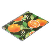 Carnet Design Motif orange vibre (Côté gauche)