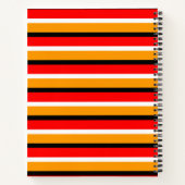 Carnet Design Motif Red Orange (Dos)
