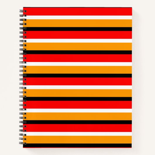 Carnet Design Motif Red Orange (Devant)