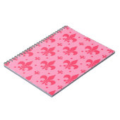 Carnet Design Motif rose Fleur de lis (Côté gauche)