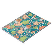 Carnet Design motif sans couture avec fleurs dessinées à  (Côté gauche)