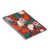 Carnet Design motif sans couture avec fleurs dessinées à  (Côté Droit)