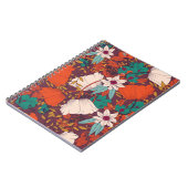 Carnet Design motif sans couture avec fleurs dessinées à  (Côté gauche)