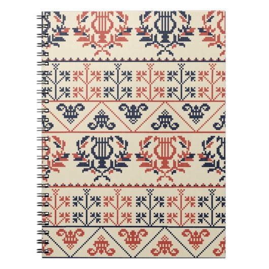 Carnet Design motif sans couture avec Palestini tradition (Devant)